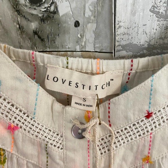NWT LoveStitch sleeveless blouse S - Picture 4 of 6